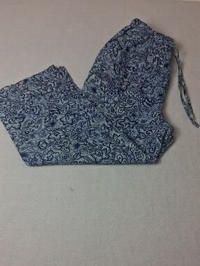 Women' Orvis 100% Linen Pants, Size Small, Beautiful Print